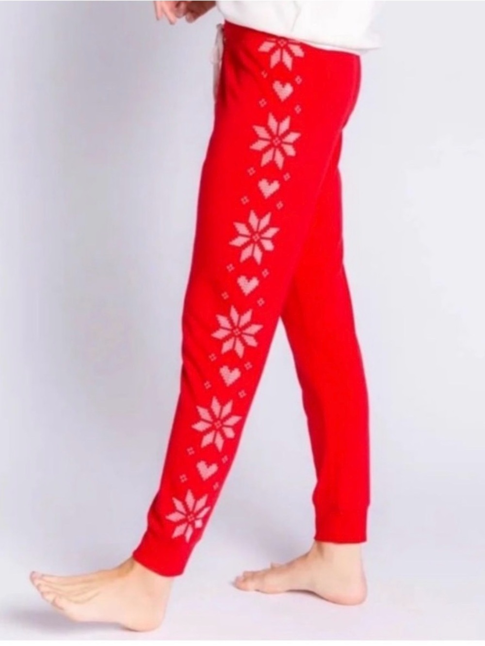 PJ Salvage Red Holiday Snowflake Lounge set